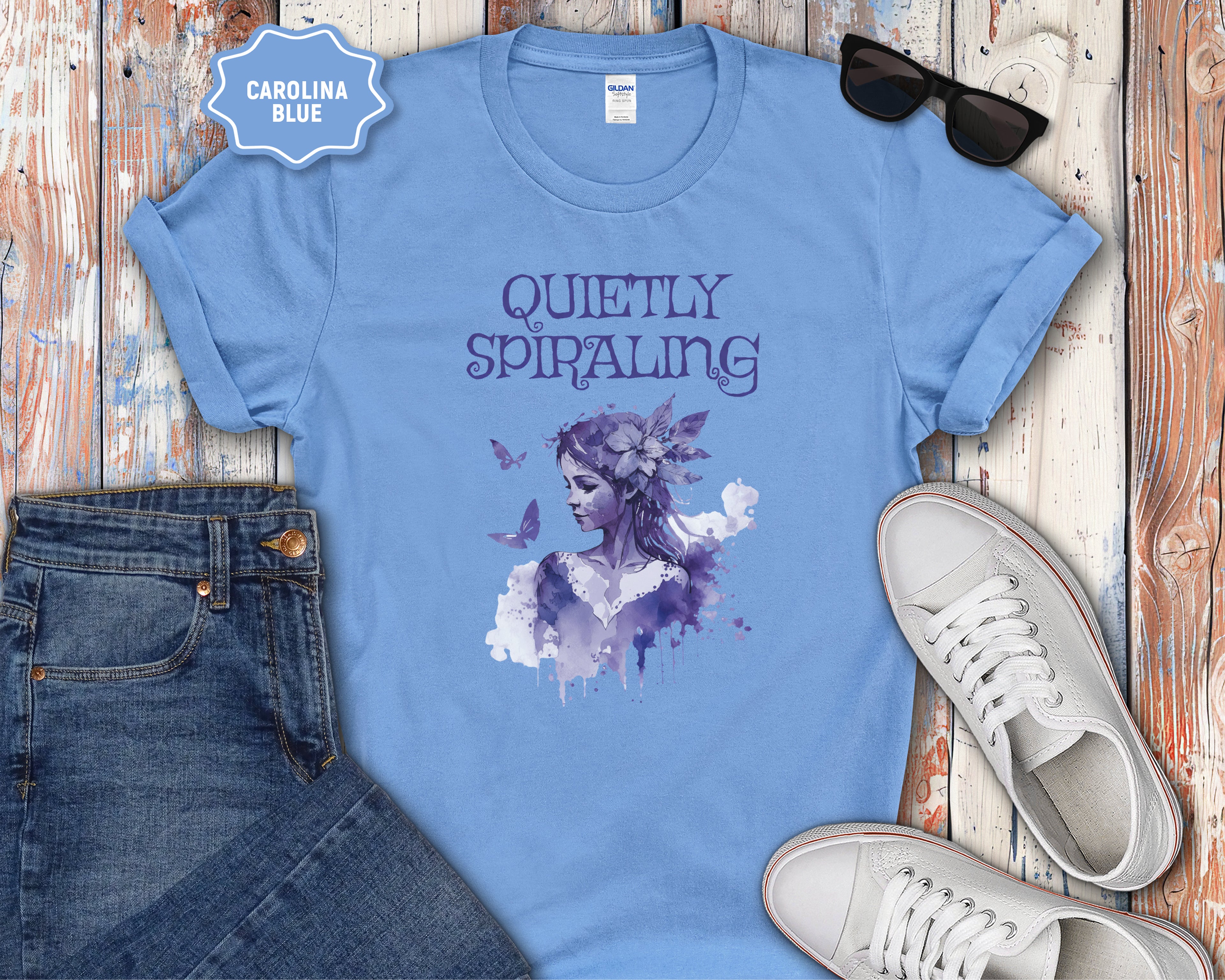 Quietly Spiraling Mental Health T-Shirt