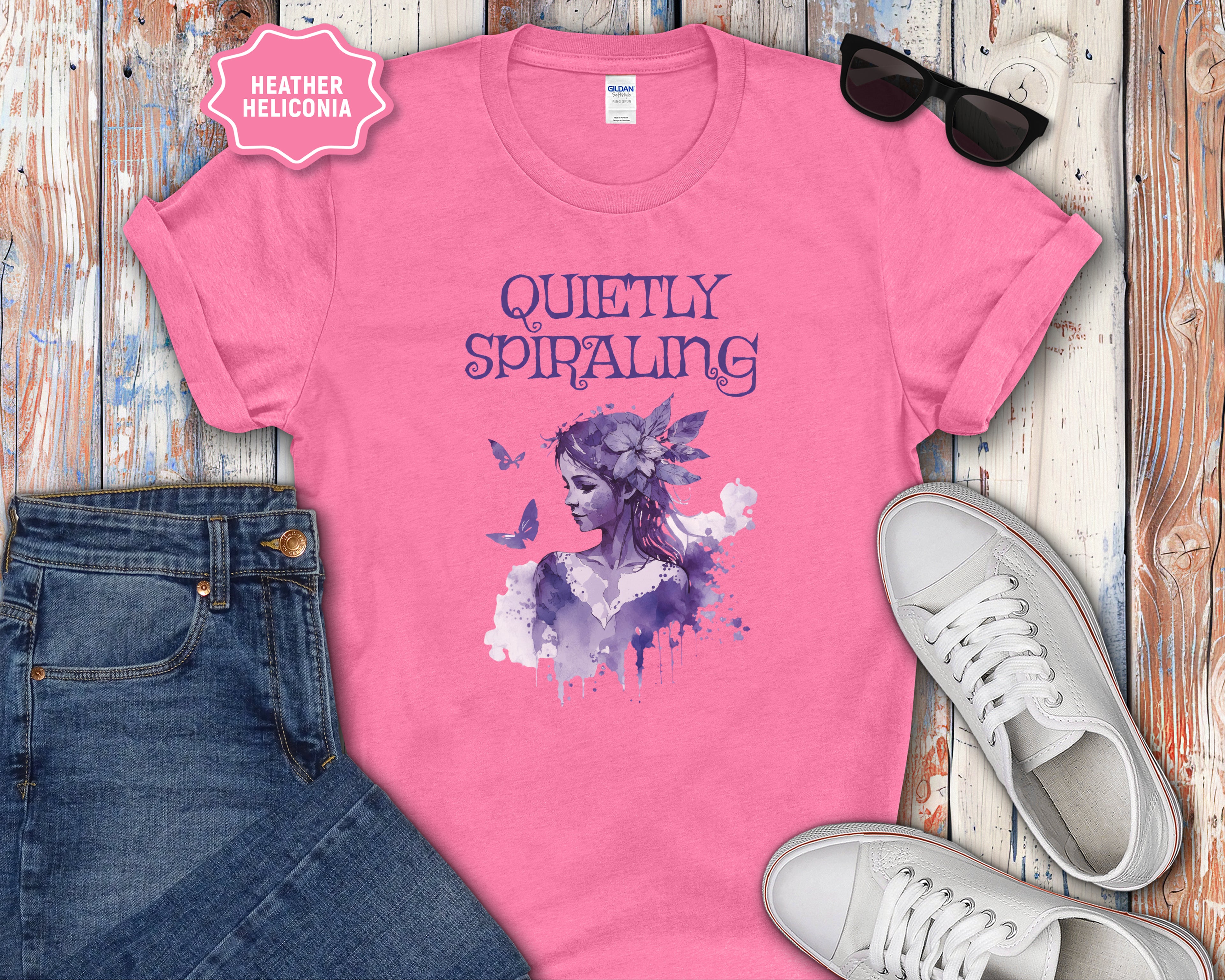 Quietly Spiraling Mental Health T-Shirt
