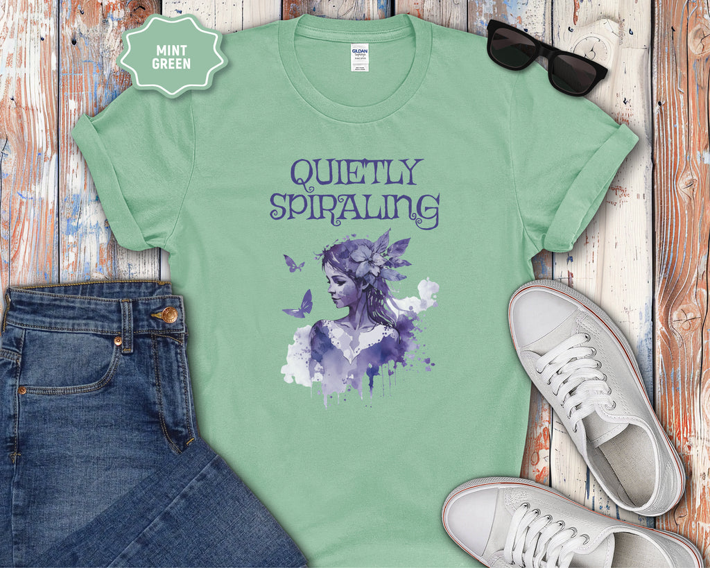 Quietly Spiraling Mental Health T-Shirt