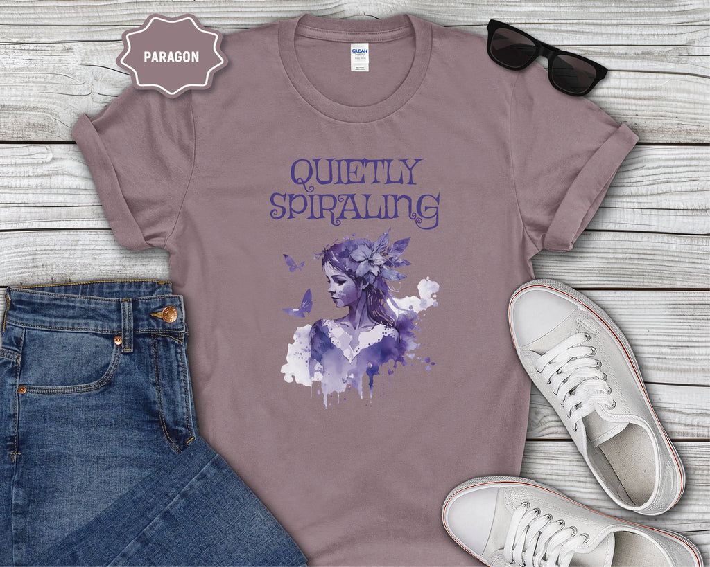 Quietly Spiraling Mental Health T-Shirt