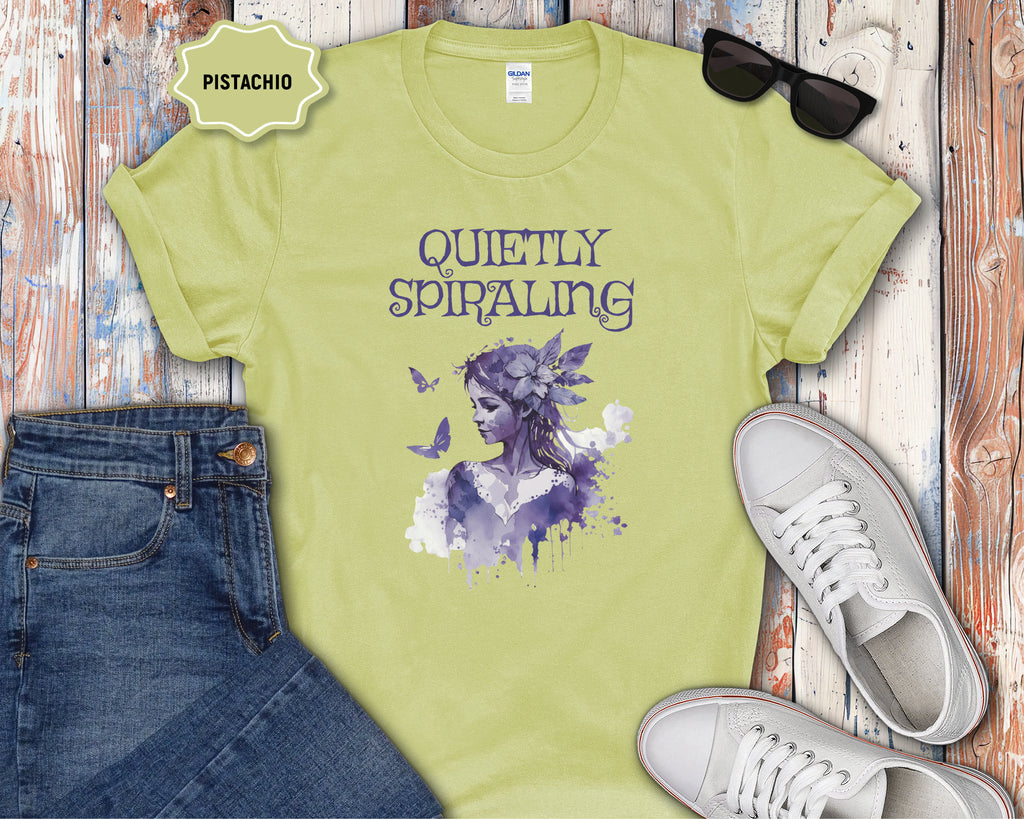 Quietly Spiraling Mental Health T-Shirt