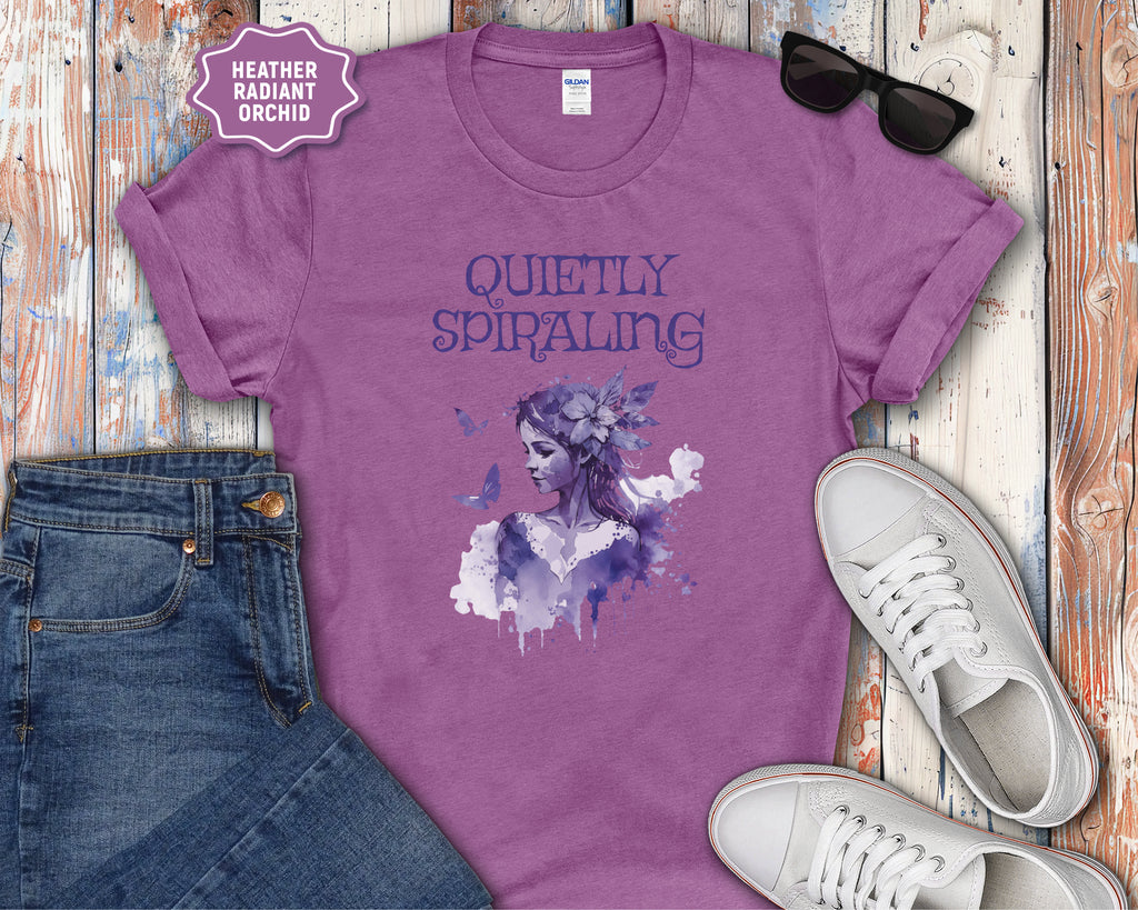 Quietly Spiraling Mental Health T-Shirt
