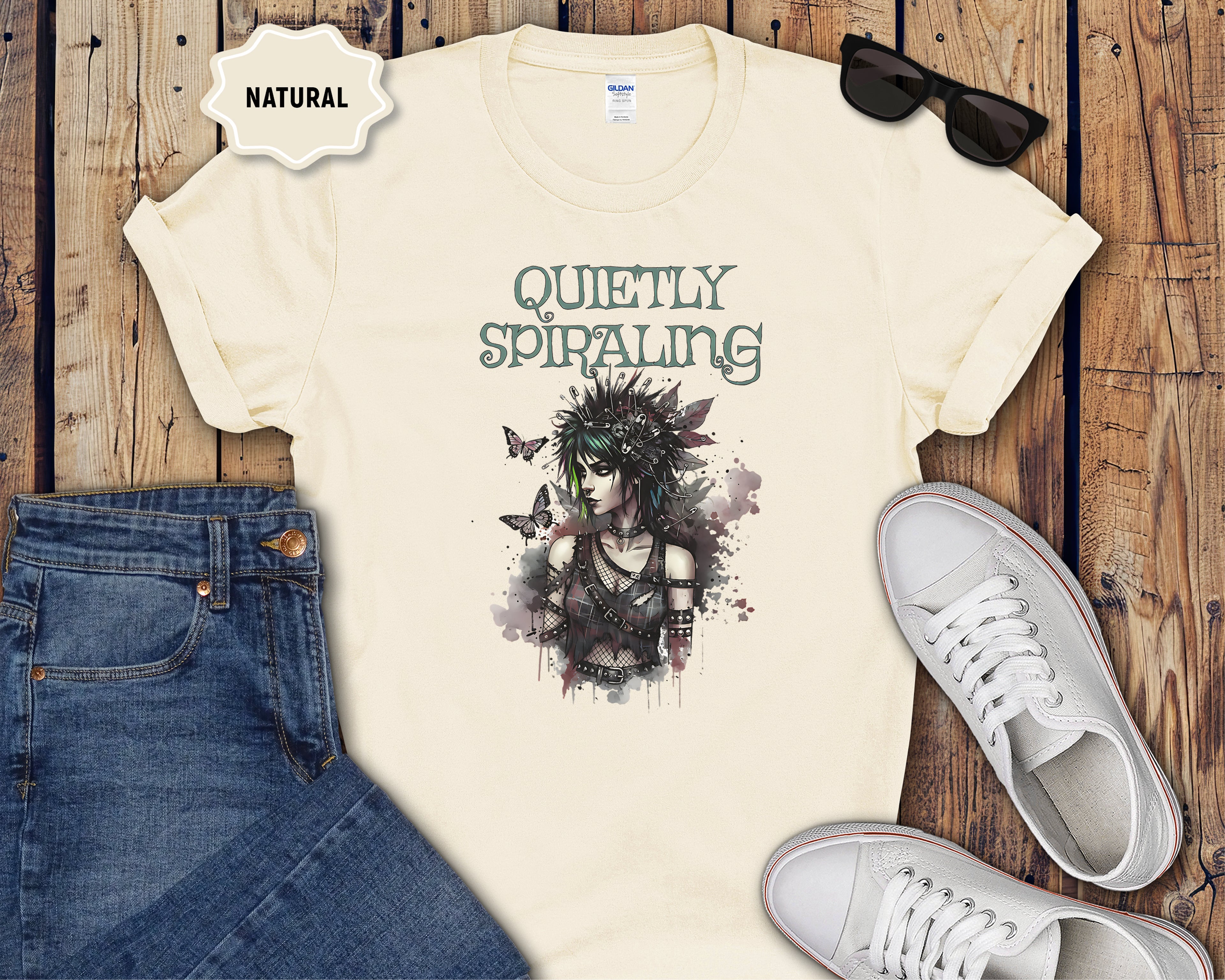 Quietly Spiraling T-Shirt