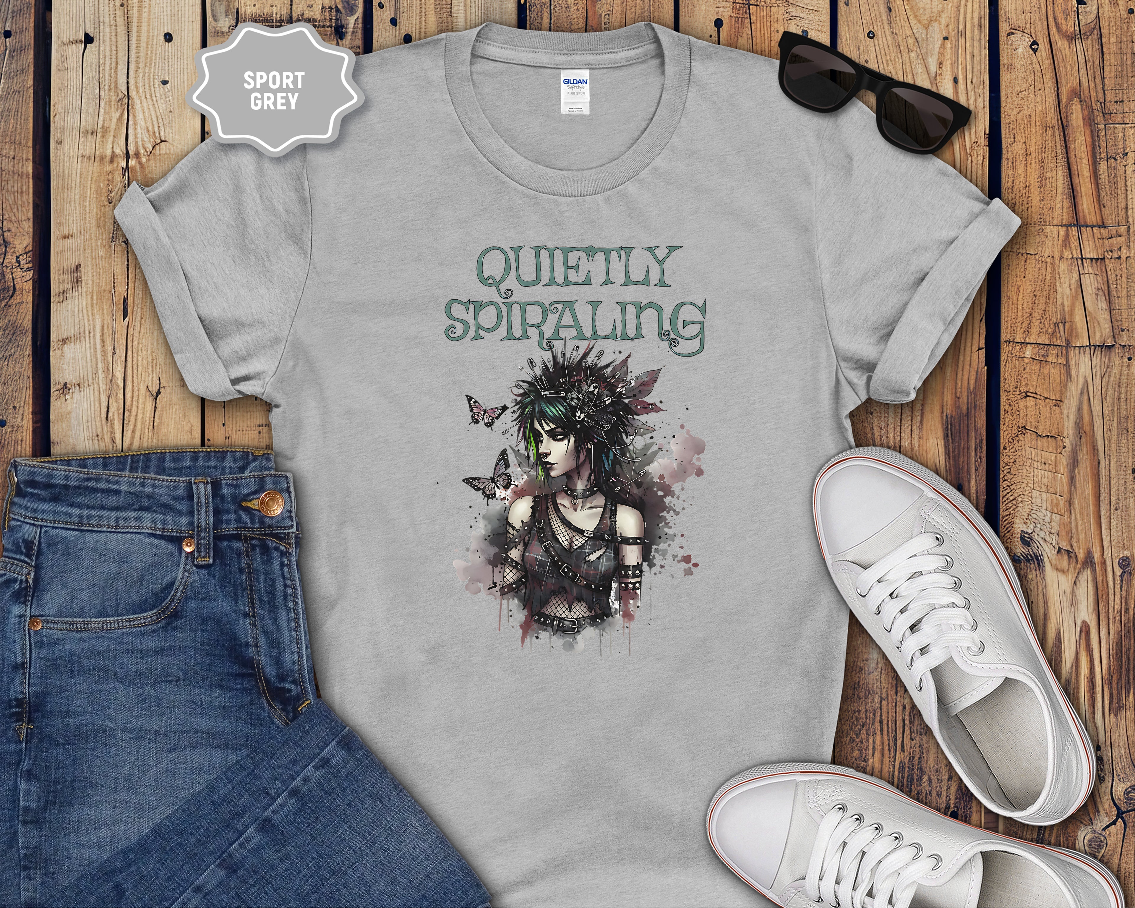 Quietly Spiraling T-Shirt