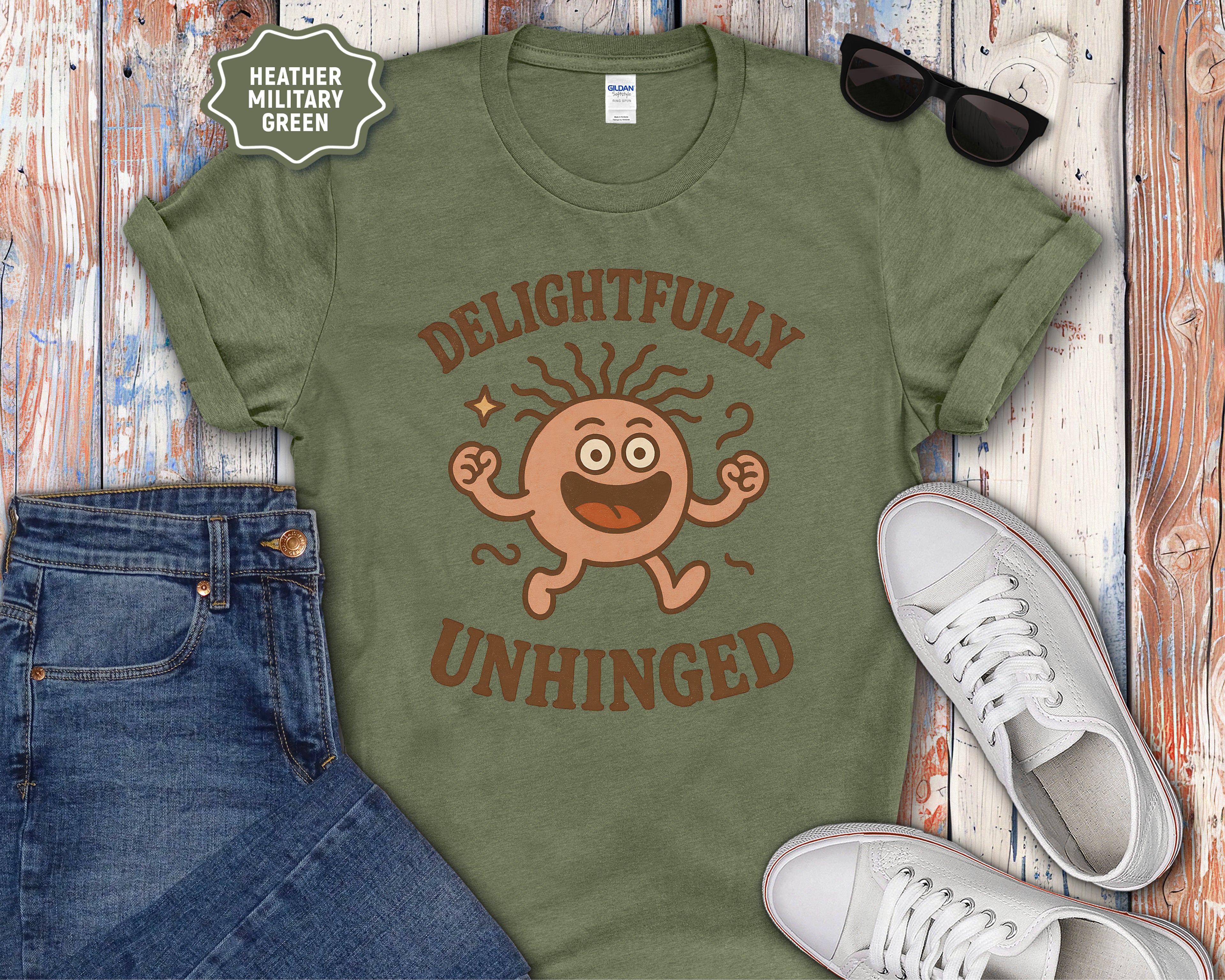 Delightfully Unhinged Mental Health T-Shirt