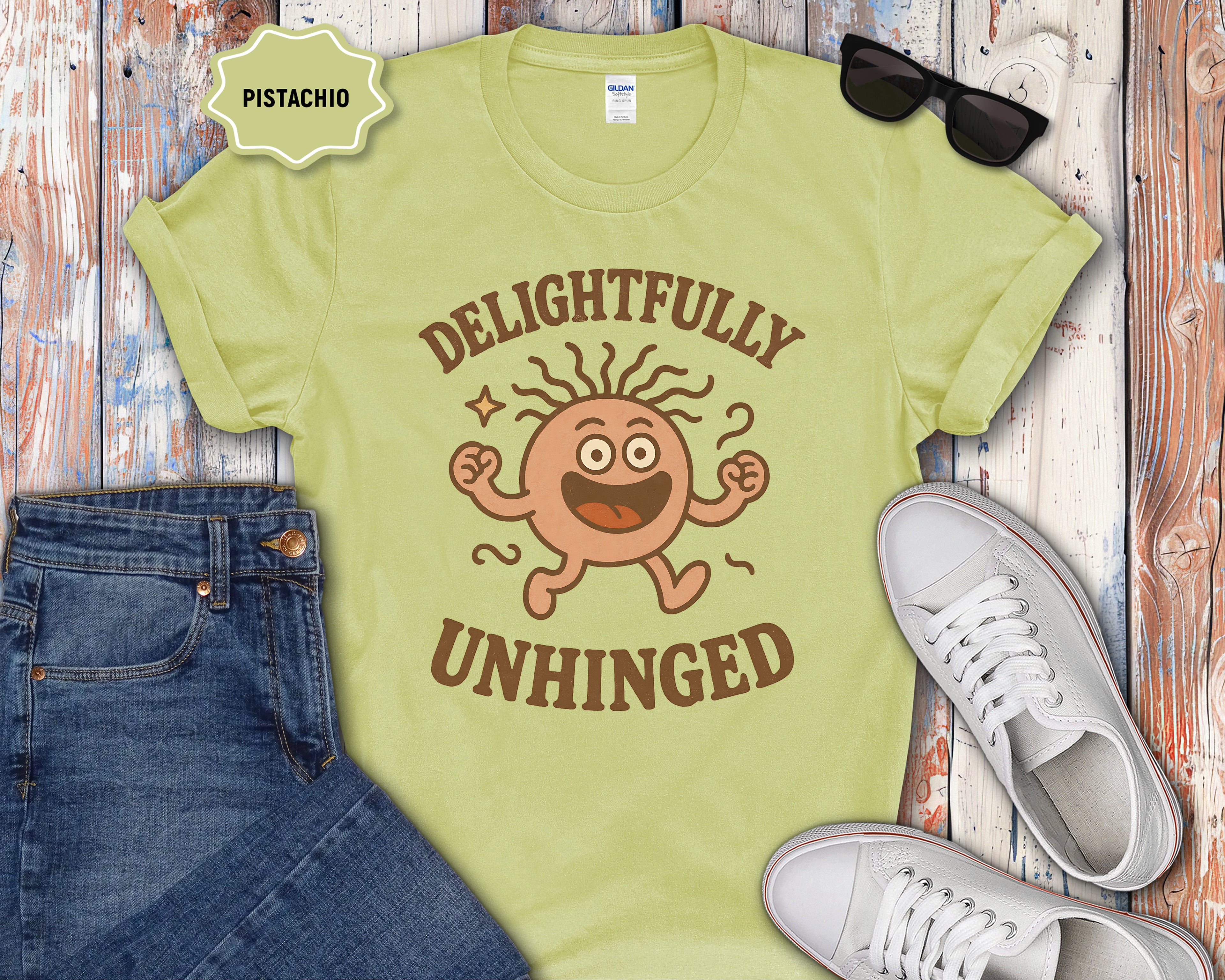 Delightfully Unhinged Mental Health T-Shirt