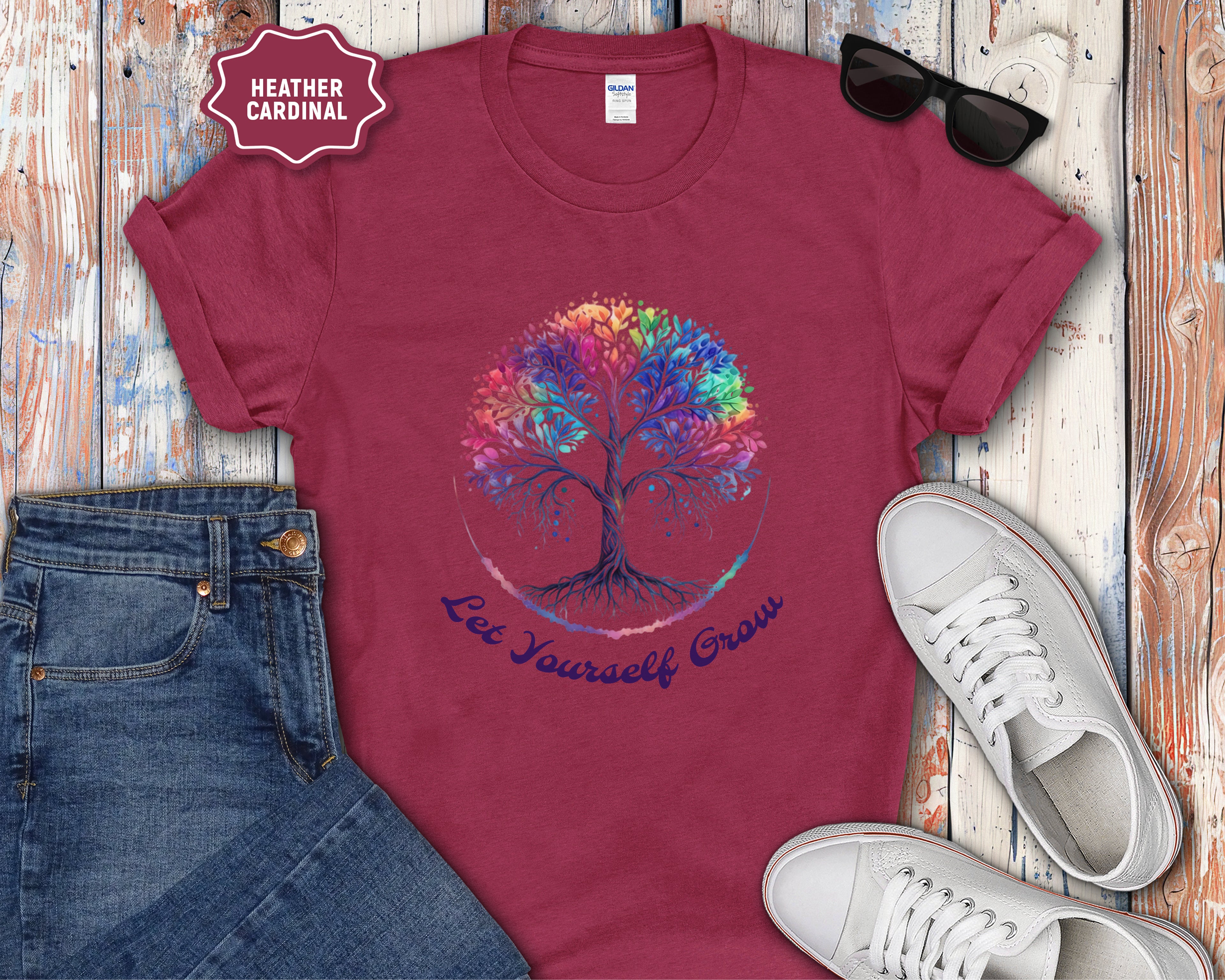 Let Yourself Grow Tree of Life T-Shirt