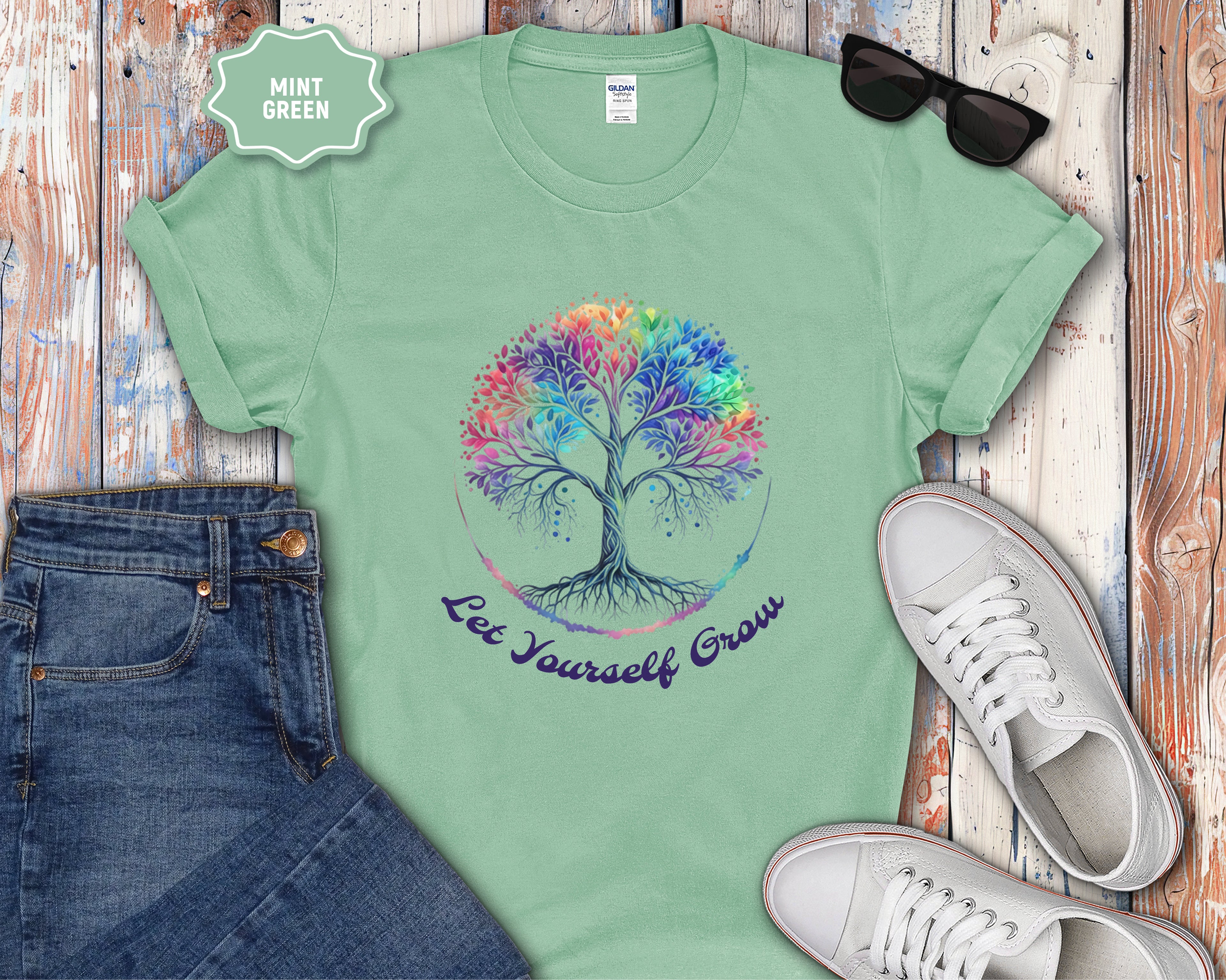 Let Yourself Grow Tree of Life T-Shirt
