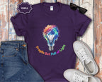 Fragile But Full of Light Rainbow Floral Lightbulb T-Shirt