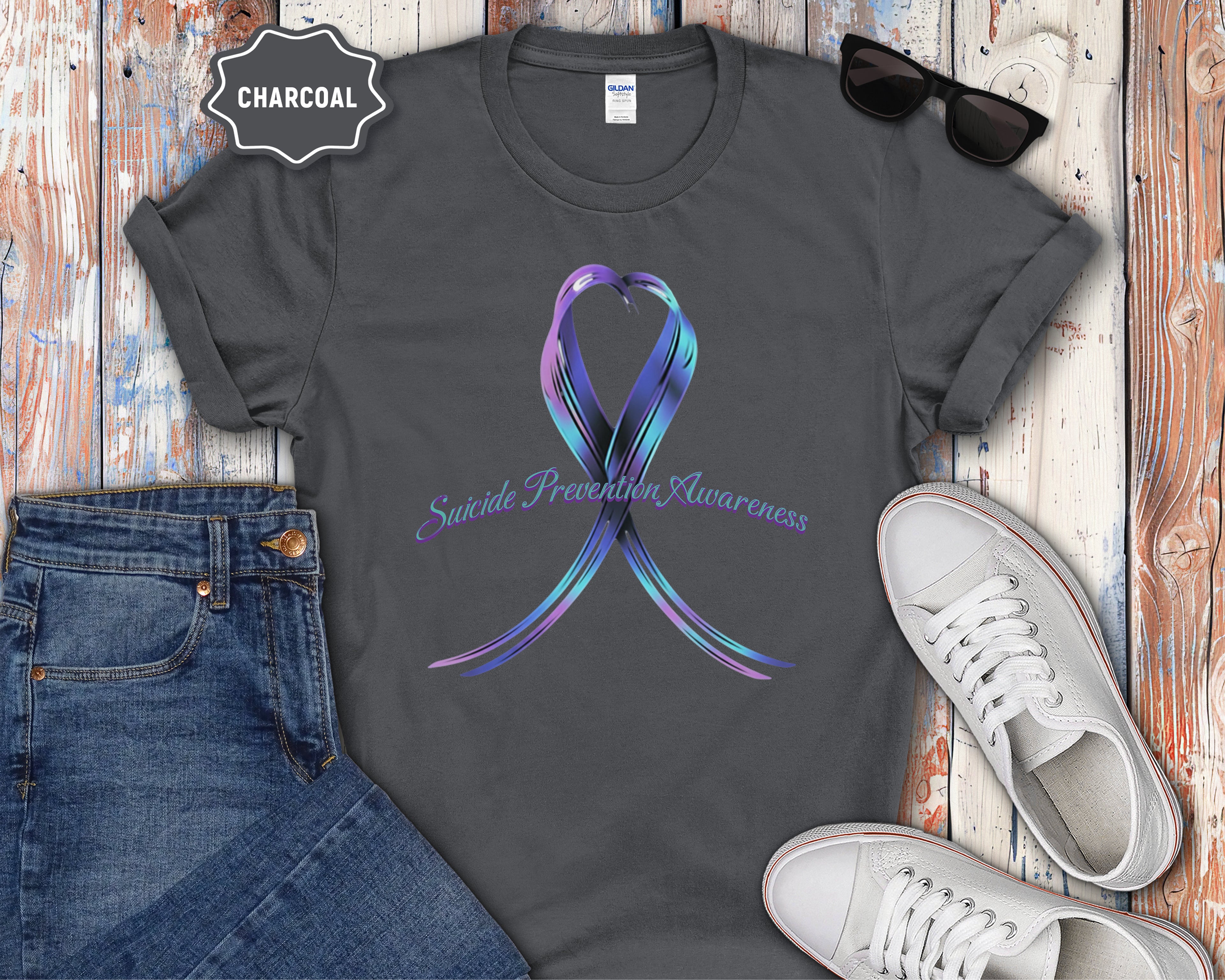 Suicide Prevention Awareness Ribbon T-Shirt