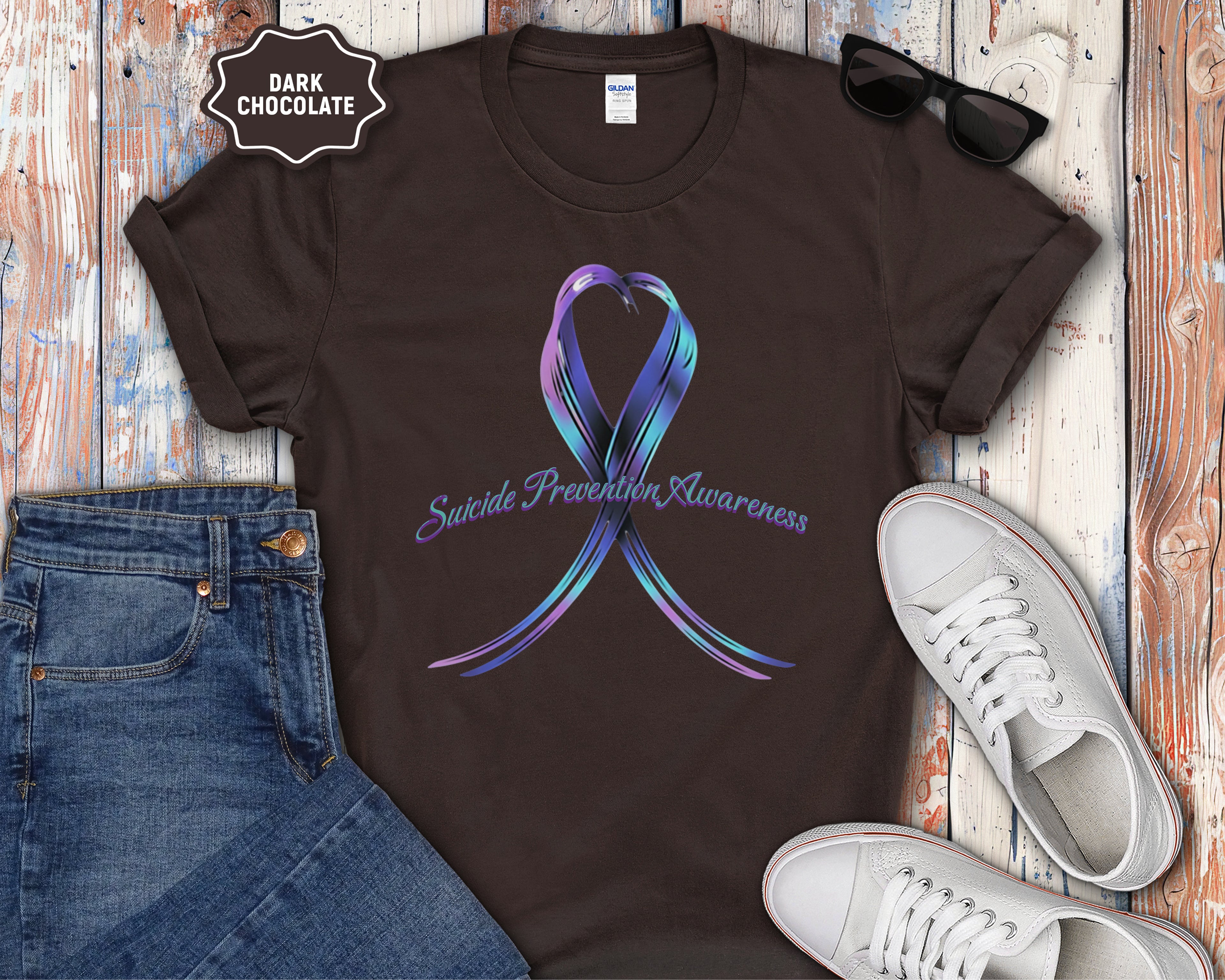 Suicide Prevention Awareness Ribbon T-Shirt