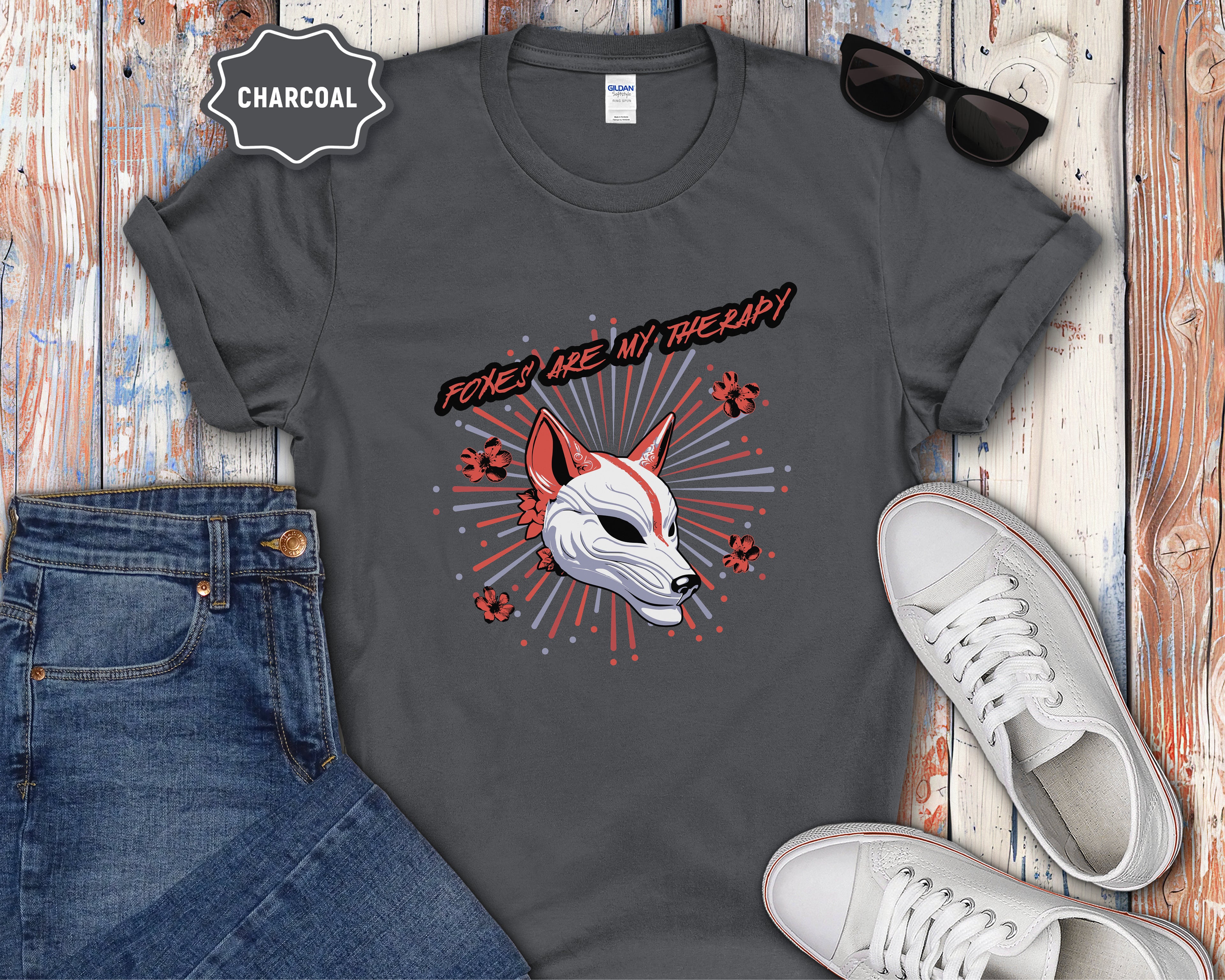 Foxes are my Therapy T-Shirt