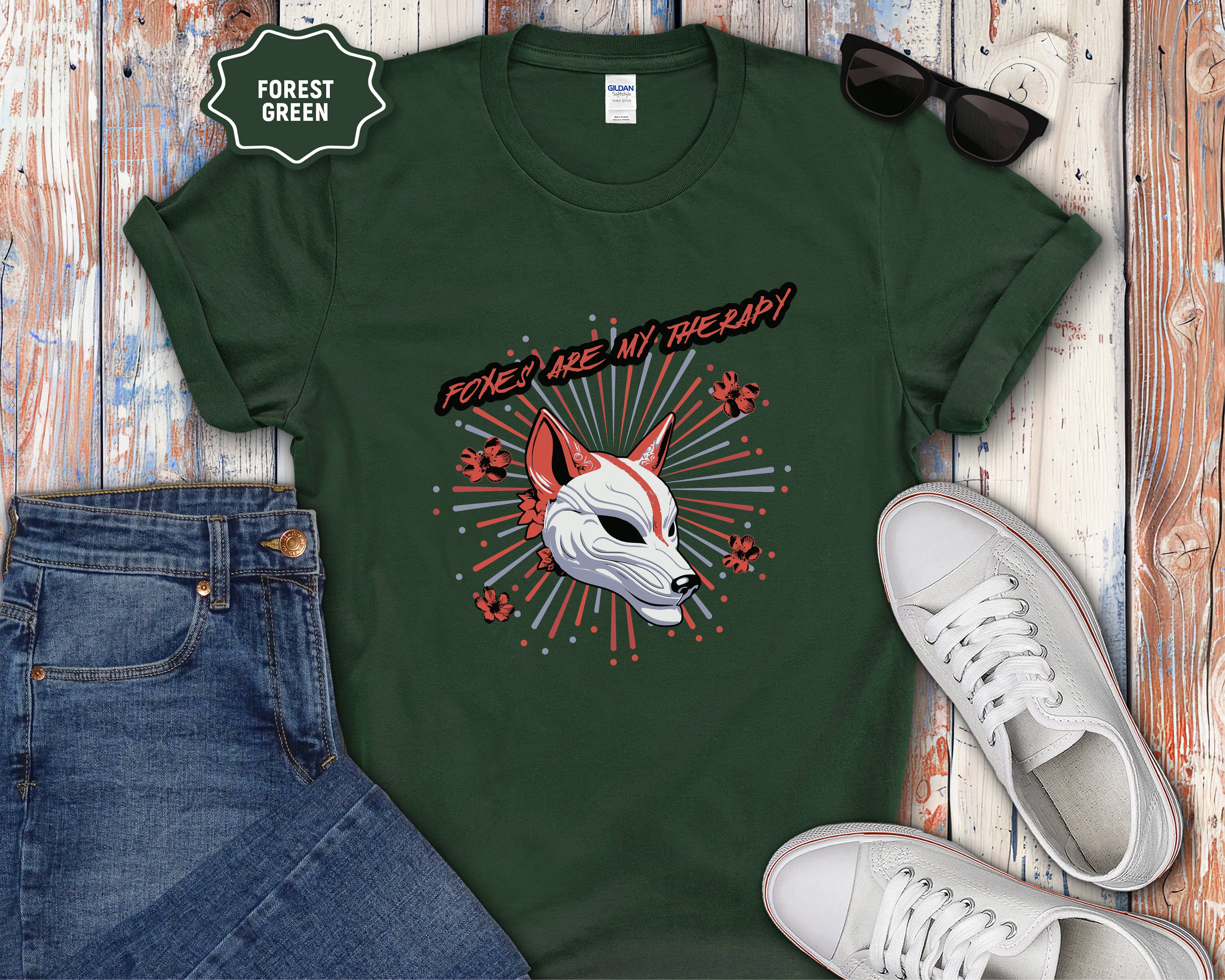Foxes are my Therapy T-Shirt