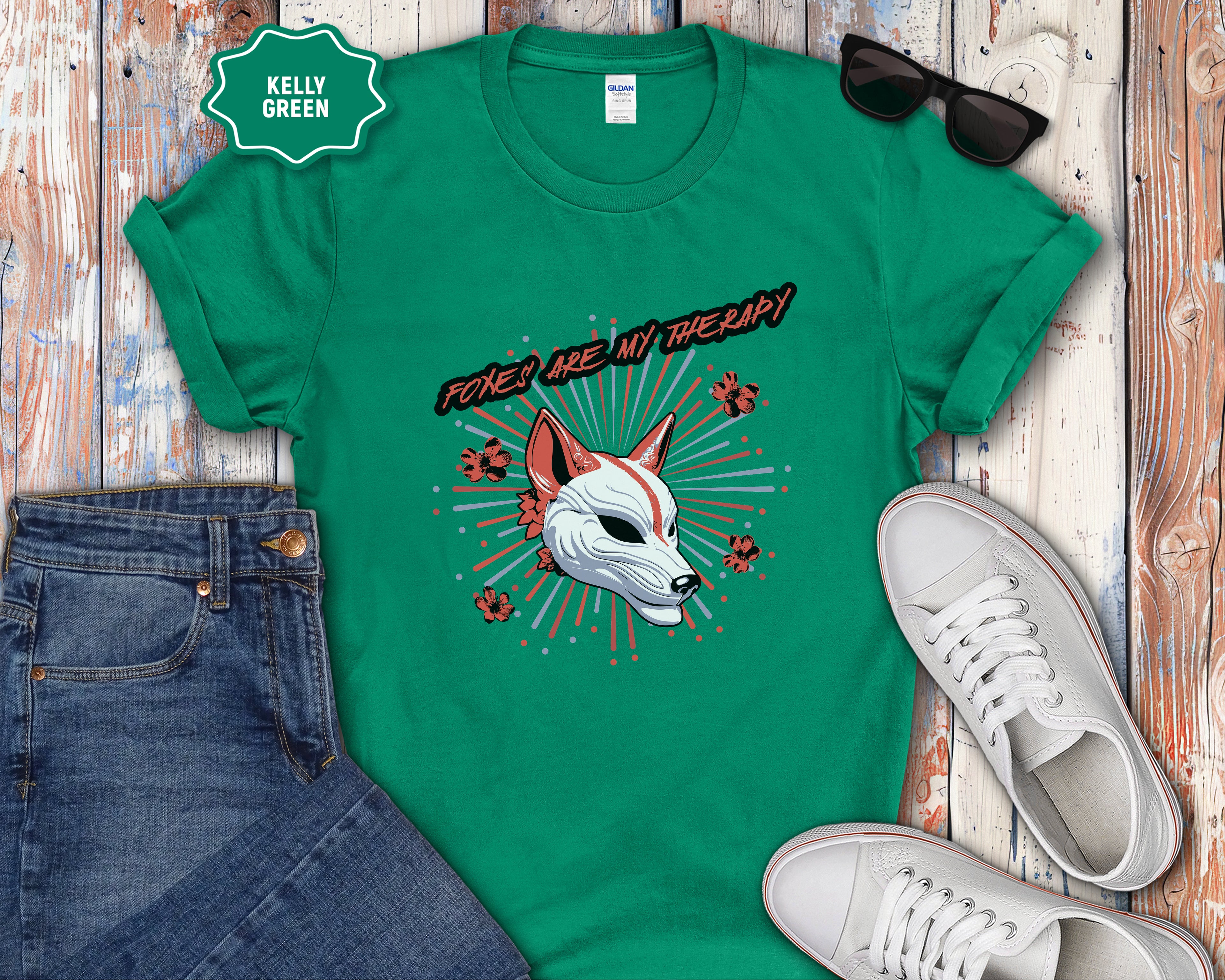 Foxes are my Therapy T-Shirt