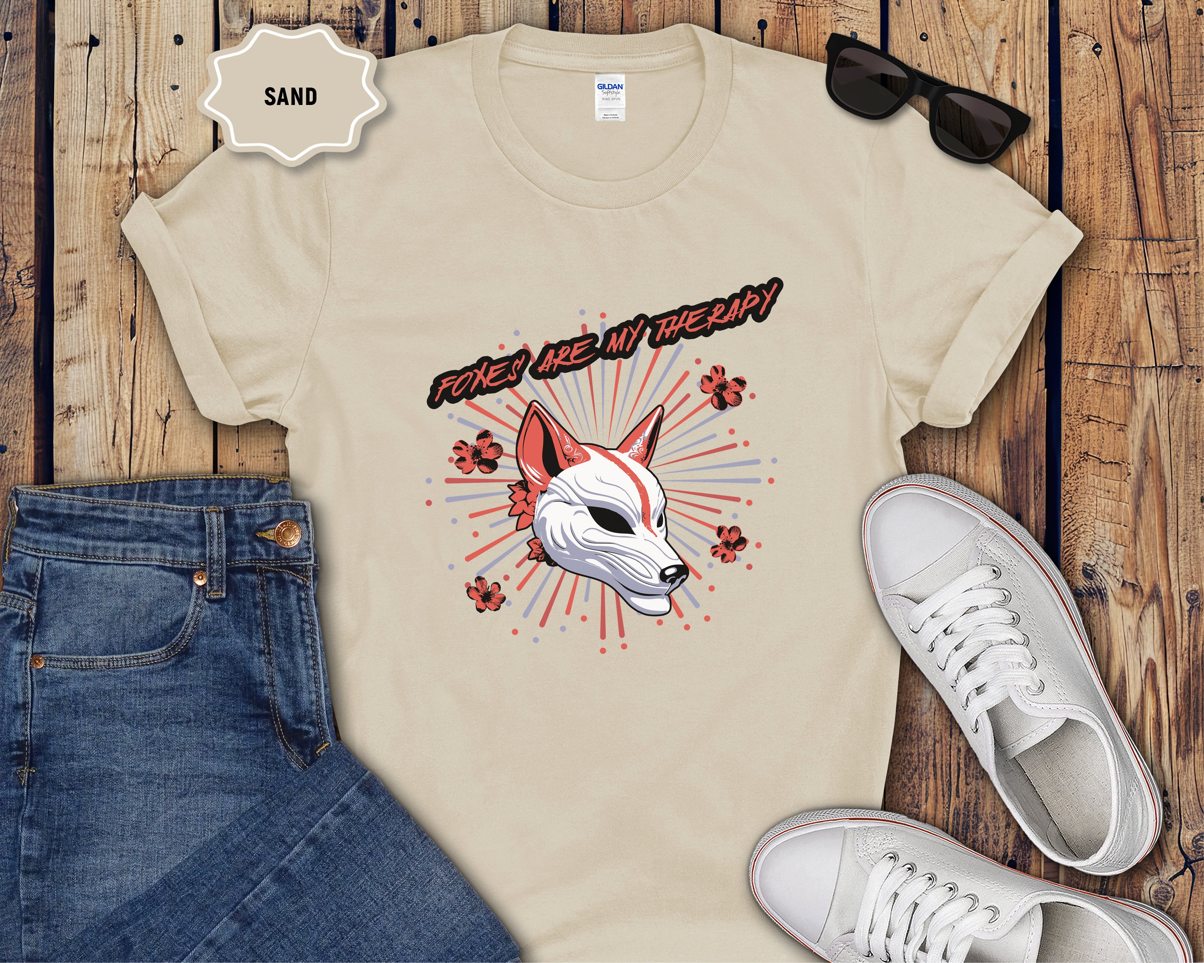 Foxes are my Therapy T-Shirt