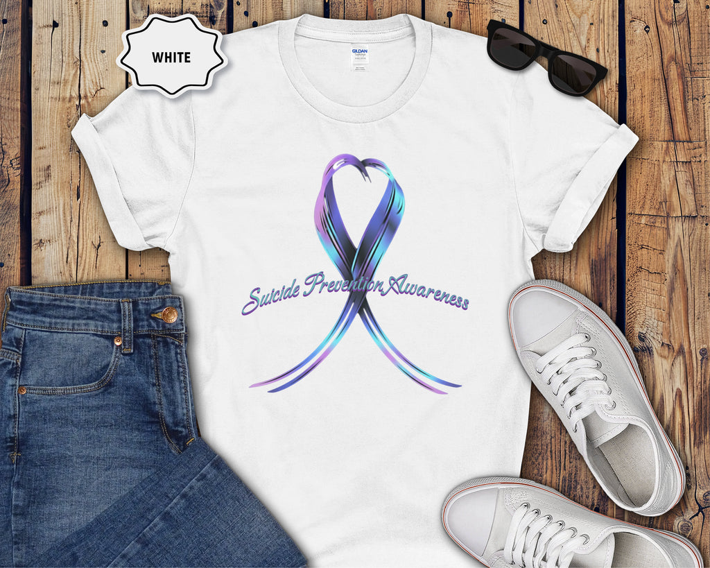 Suicide Prevention Awareness Ribbon T-Shirt