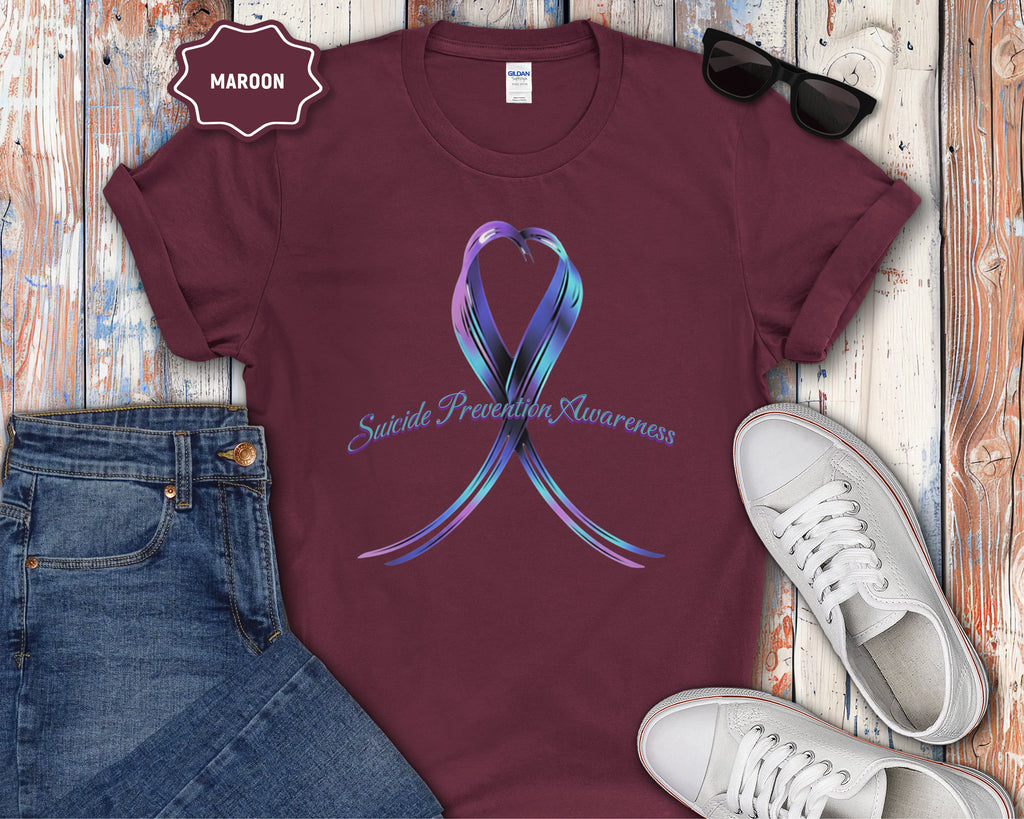 Suicide Prevention Awareness Ribbon T-Shirt
