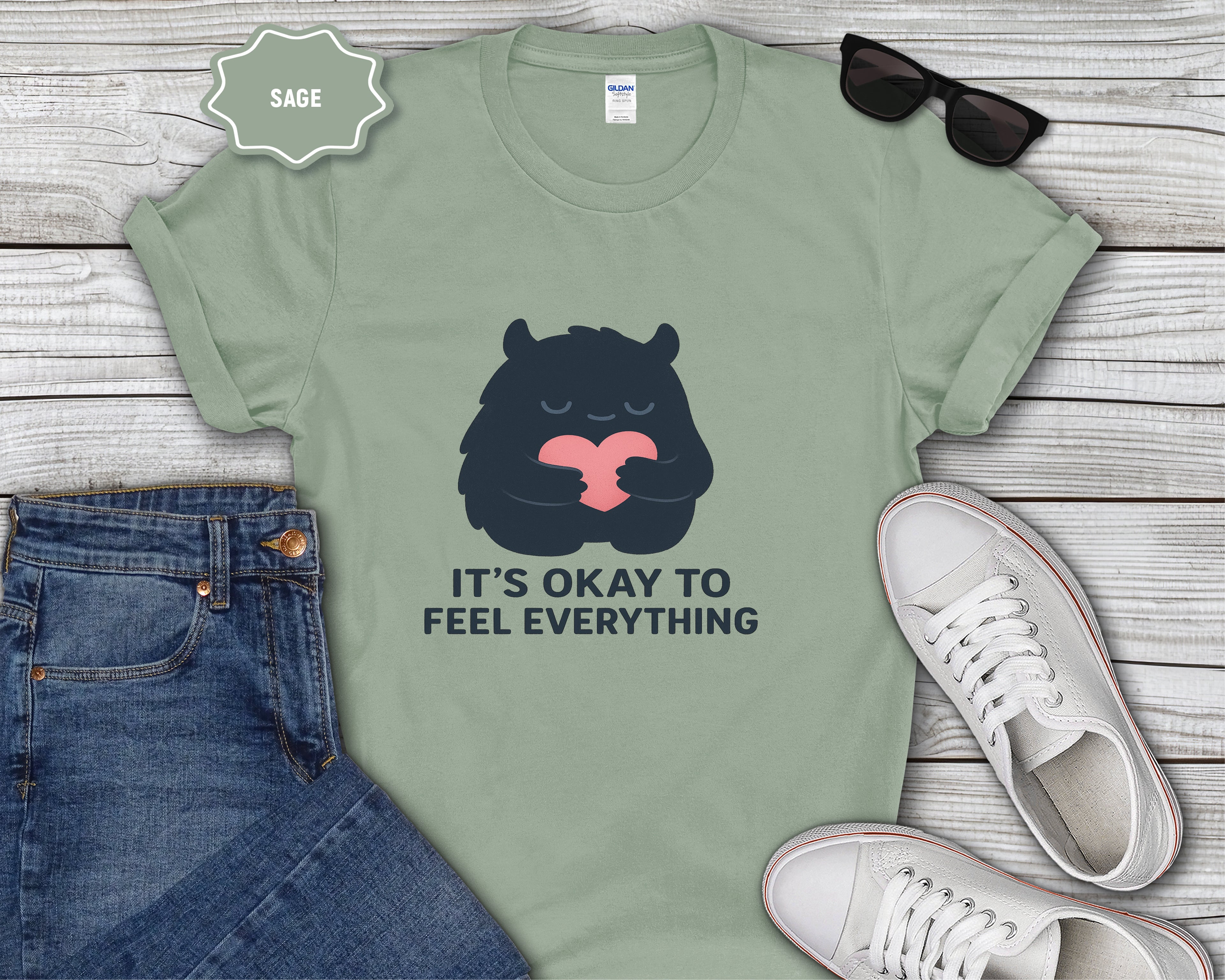 It's Okay to Feel Everything Monster T-Shirt