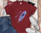 Colorful Peacock Feather Move Freely T-Shirt