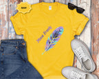 Colorful Peacock Feather Move Freely T-Shirt