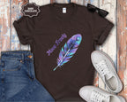 Colorful Peacock Feather Move Freely T-Shirt