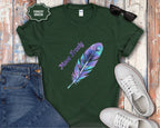 Colorful Peacock Feather Move Freely T-Shirt