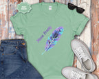 Colorful Peacock Feather Move Freely T-Shirt