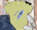 Colorful Peacock Feather Move Freely T-Shirt