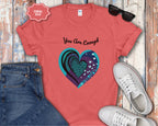 You Are Enough Heart Mental Health Tee