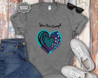 You Are Enough Heart Mental Health Tee