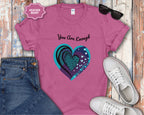 You Are Enough Heart Mental Health Tee