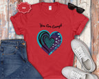 You Are Enough Heart Mental Health Tee