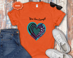 You Are Enough Heart Mental Health Tee