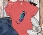 Inhale Calm Exhale Chaos Feather T-Shirt