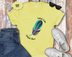 Inhale Calm Exhale Chaos Feather T-Shirt