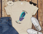 Inhale Calm Exhale Chaos Feather T-Shirt