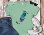 Inhale Calm Exhale Chaos Feather T-Shirt