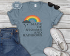 Storms and Rainbows Quote T-Shirt