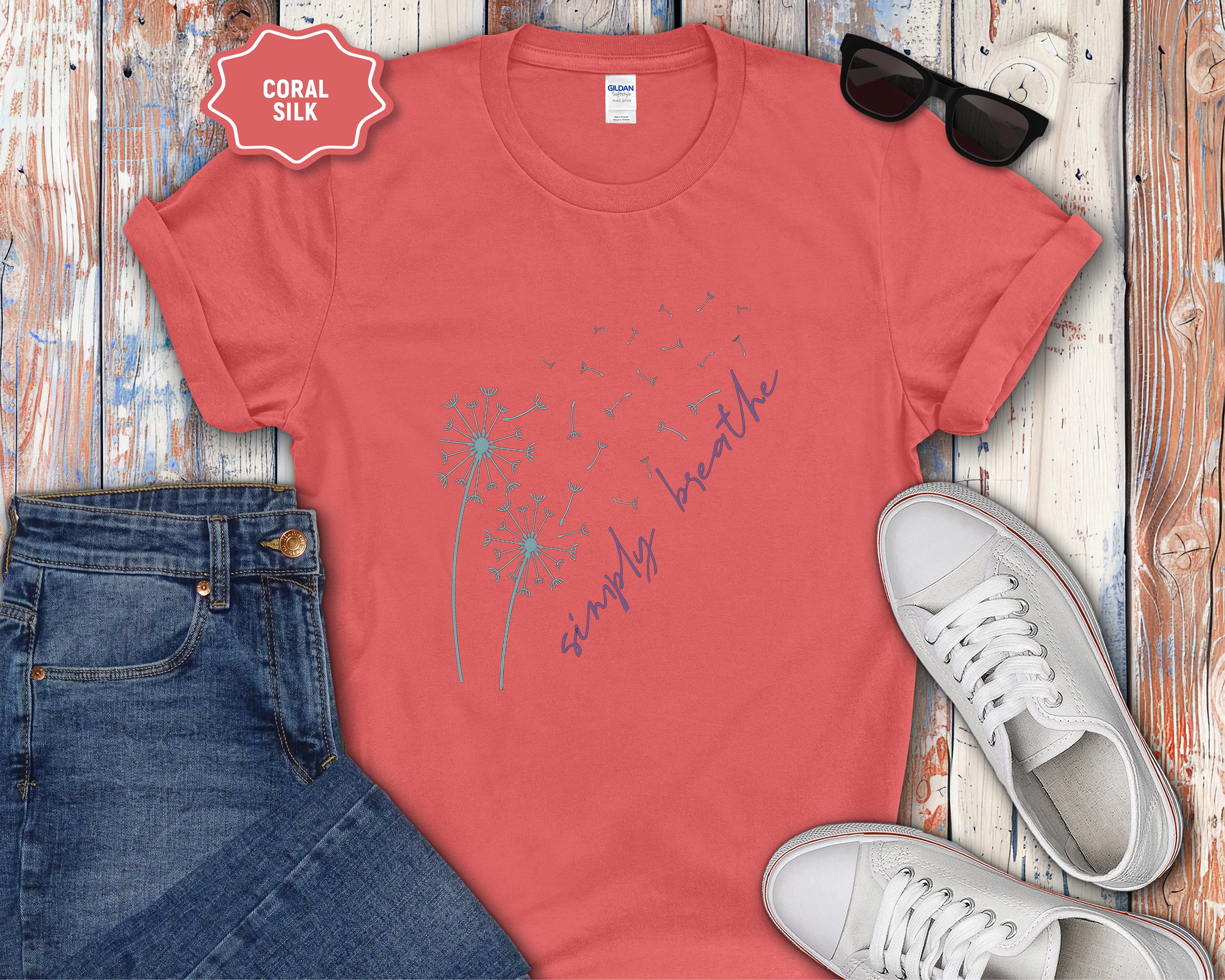 Dandelion Breeze "Simply Breathe" T-Shirt