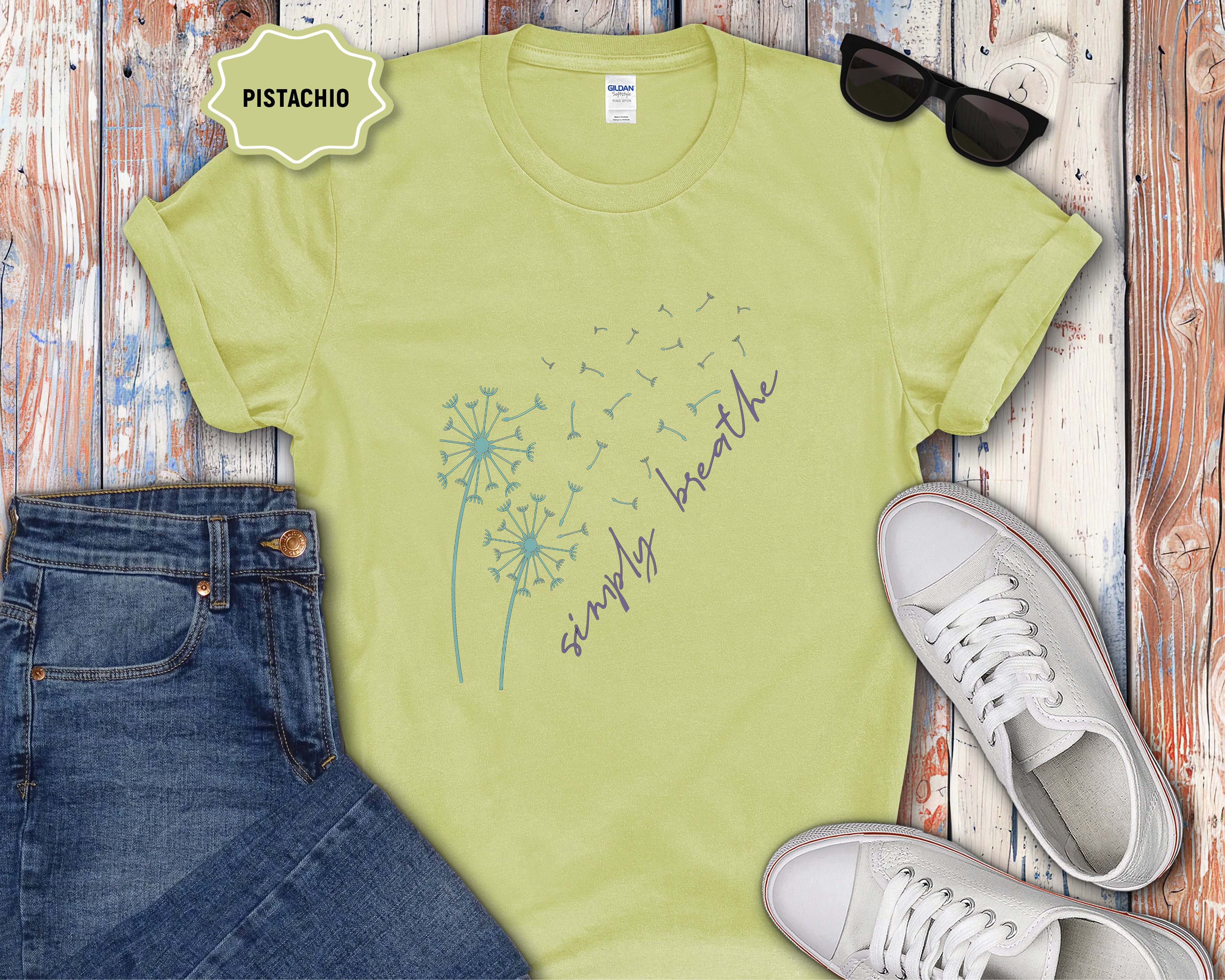Dandelion Breeze "Simply Breathe" T-Shirt