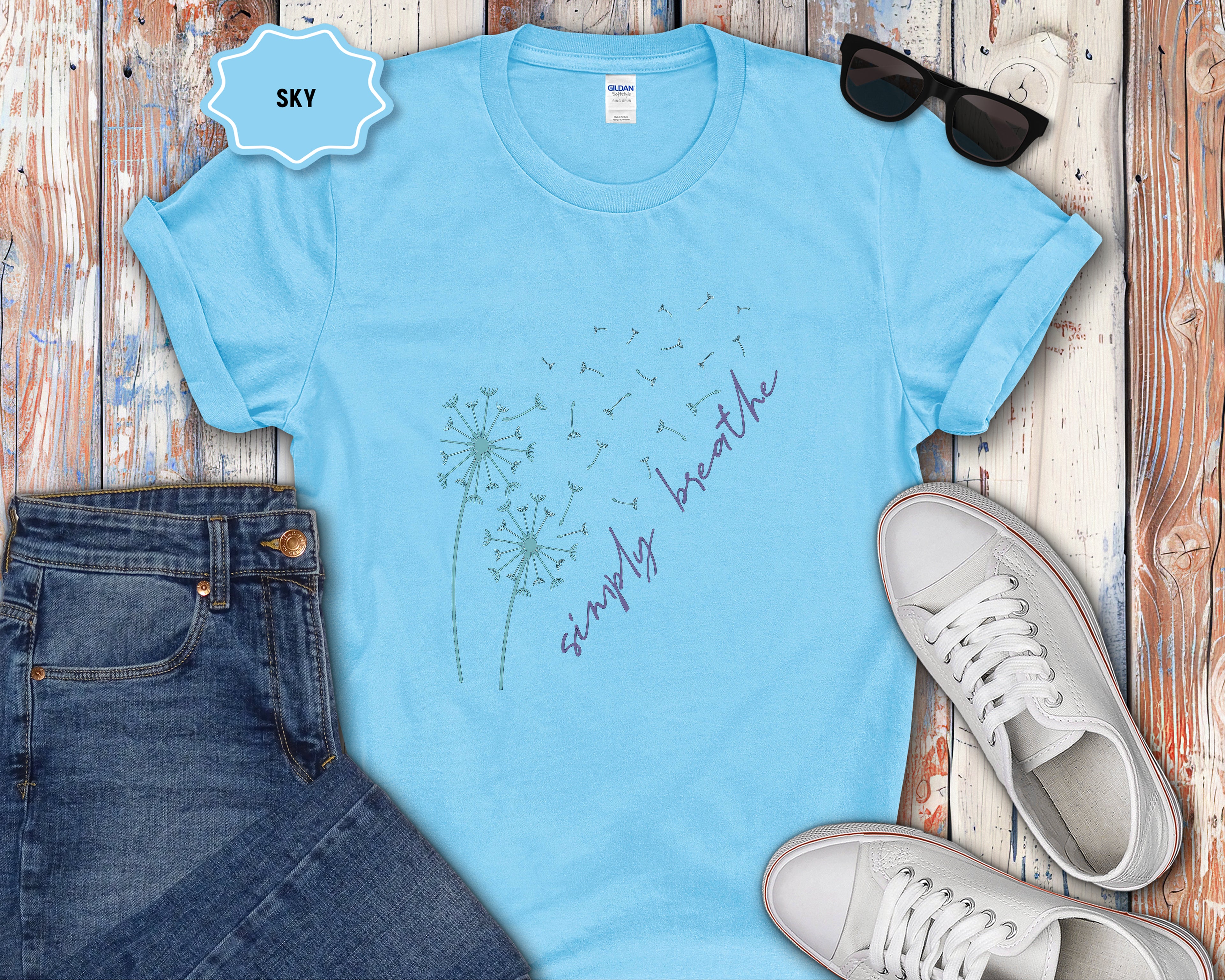 Dandelion Breeze "Simply Breathe" T-Shirt