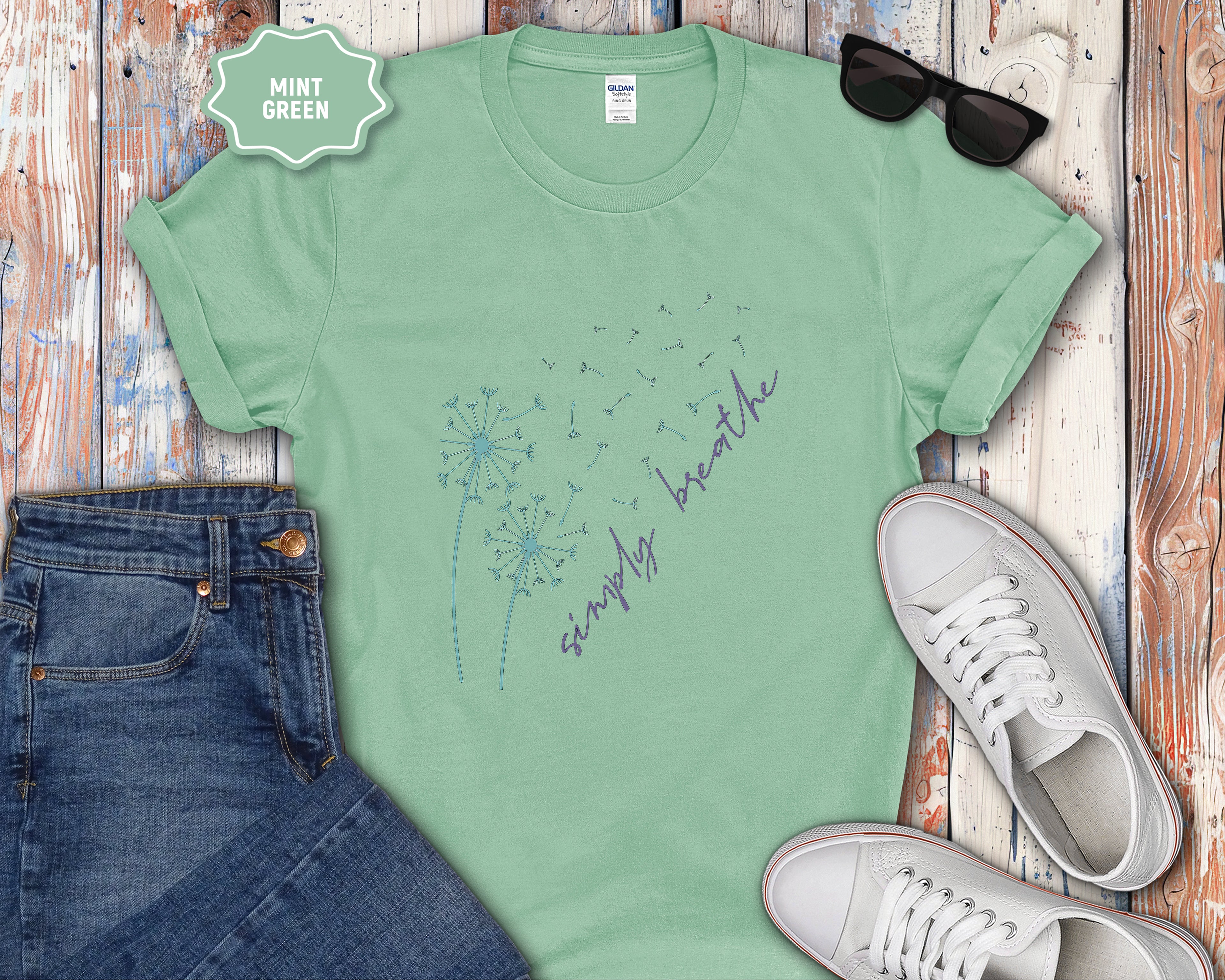 Dandelion Breeze "Simply Breathe" T-Shirt