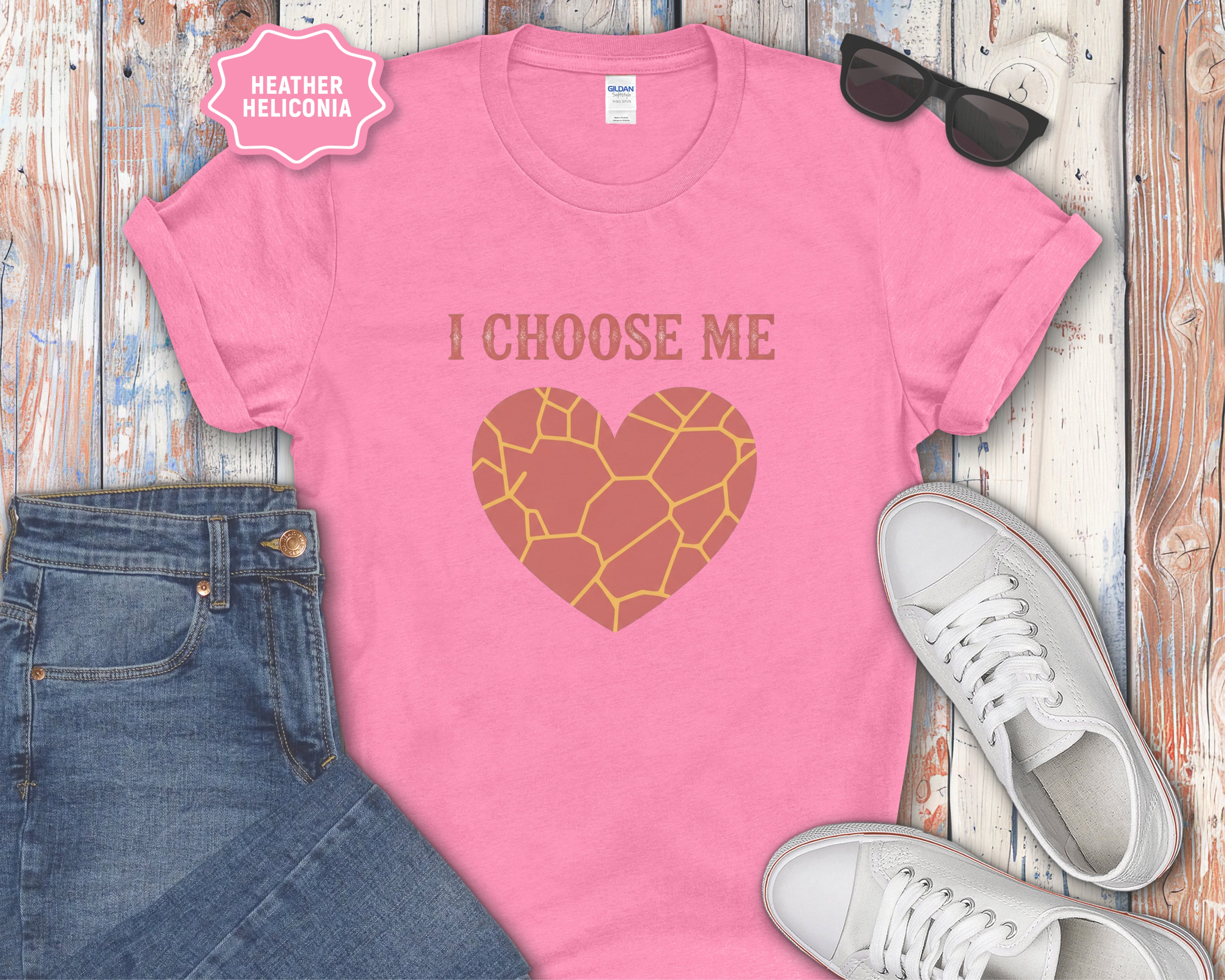 I Choose Me Heart Graphic T-Shirt