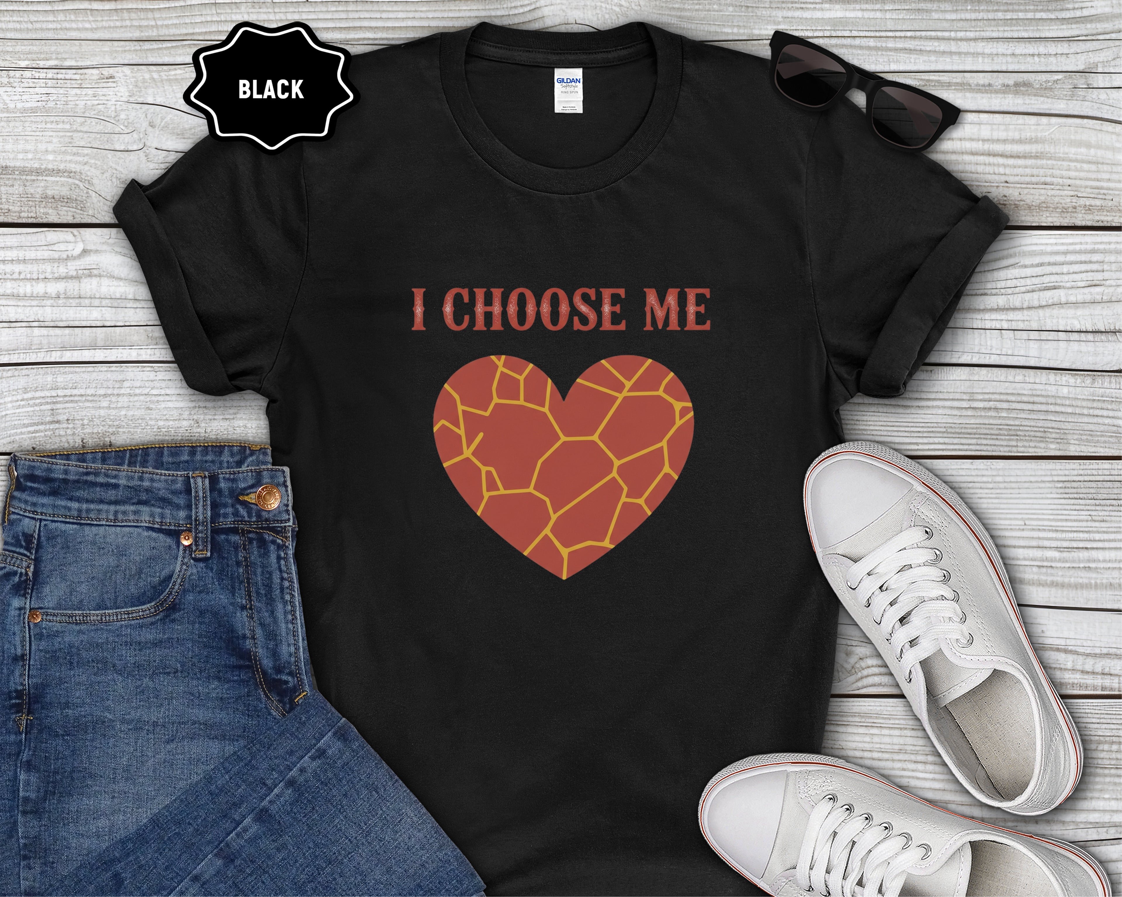 I Choose Me Heart Graphic T-Shirt