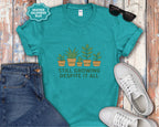 Still Growing Despite It All Potted Plants Illustration T-Shirt