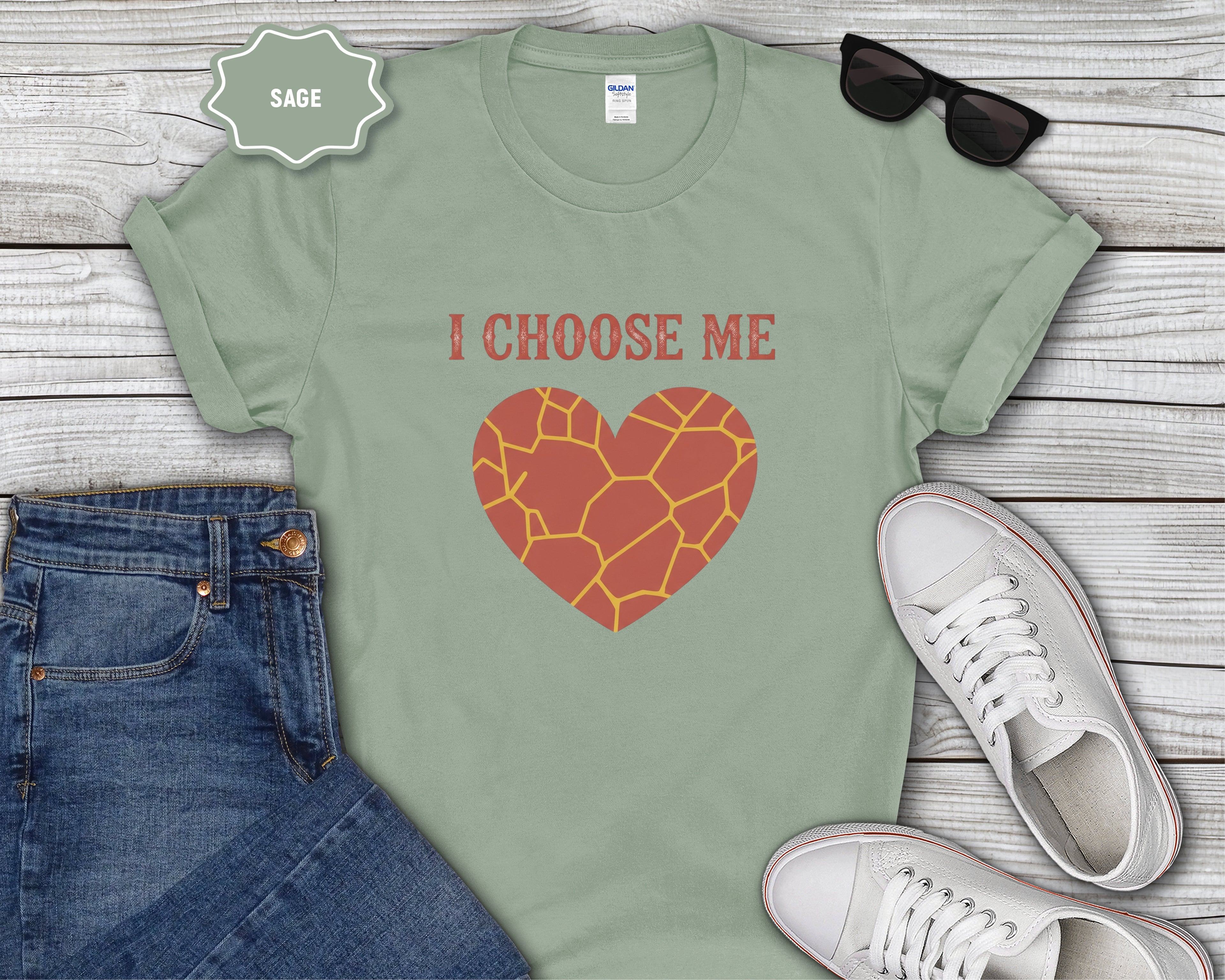 I Choose Me Heart Graphic T-Shirt