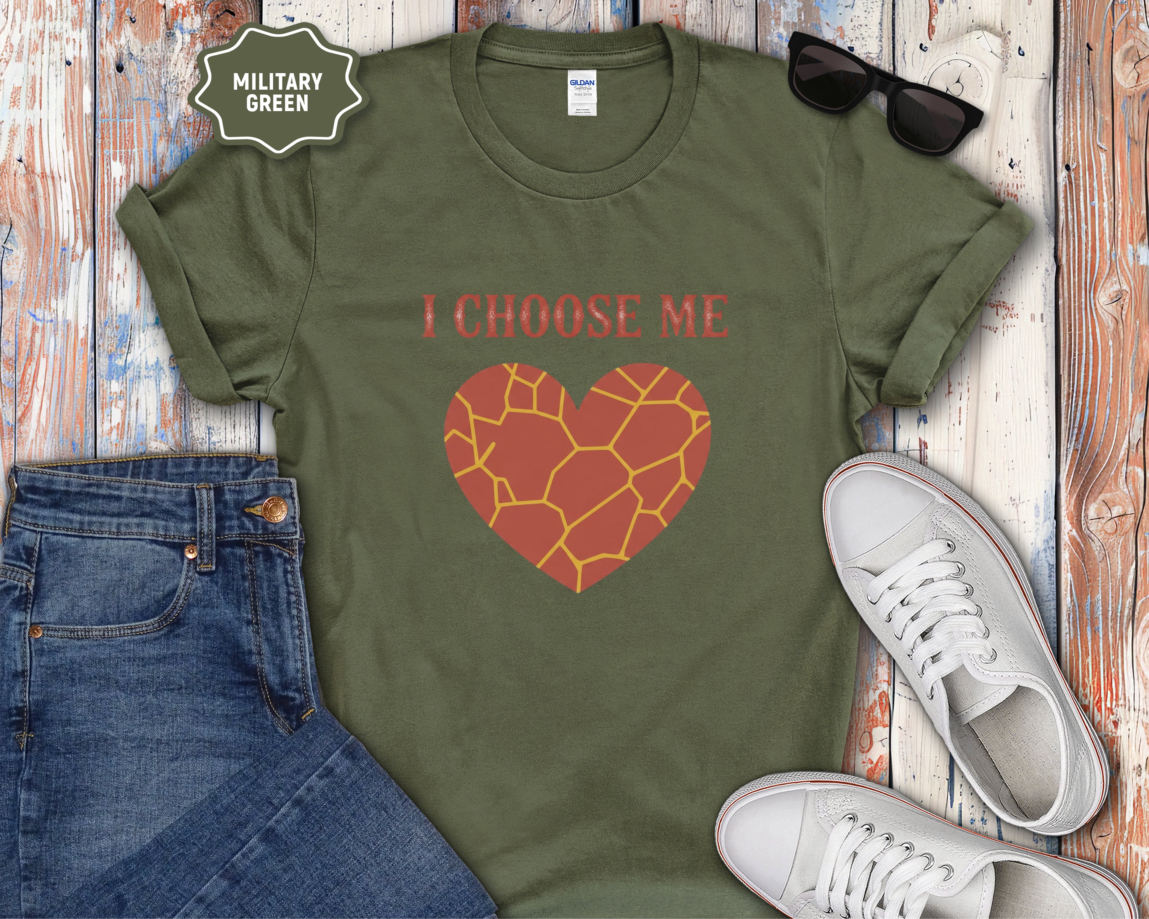 I Choose Me Heart Graphic T-Shirt