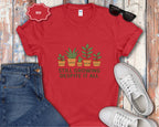 Still Growing Despite It All Potted Plants Illustration T-Shirt