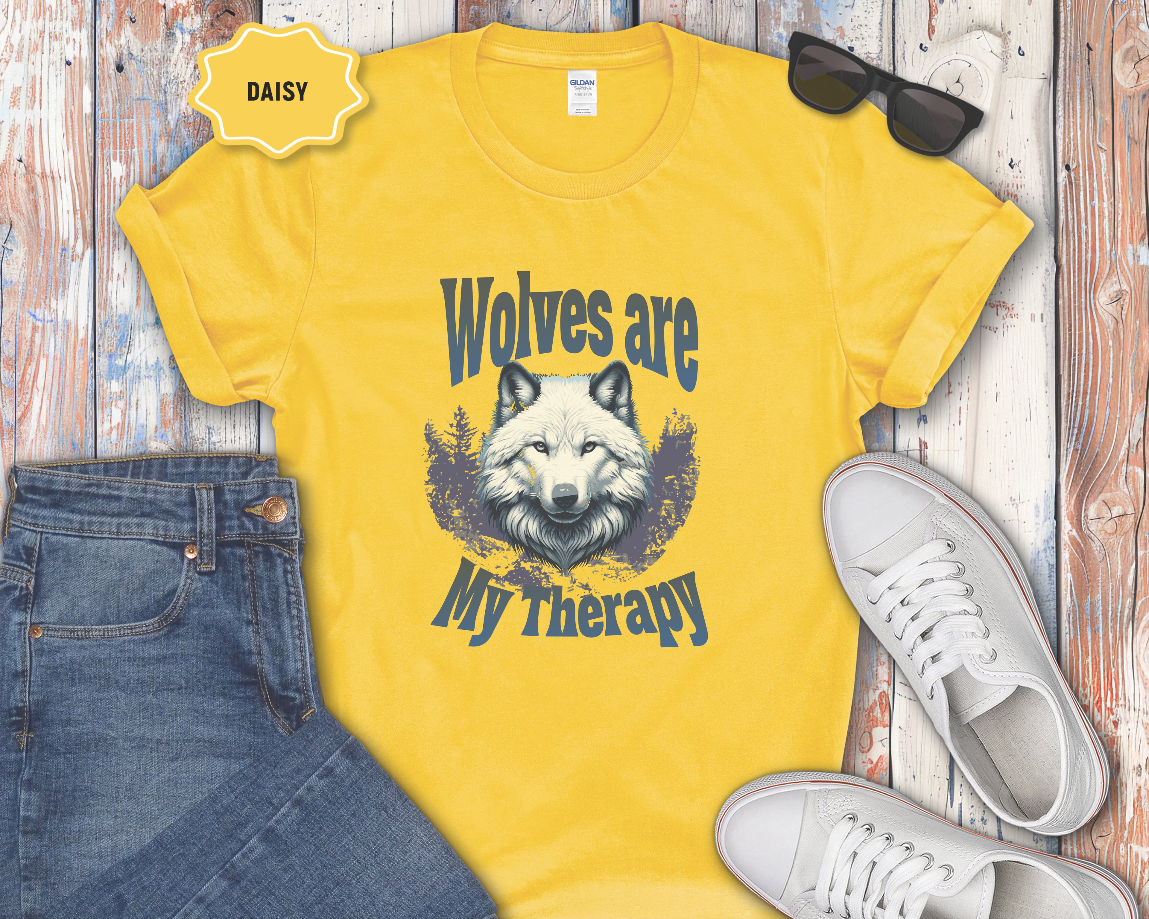 Wolves Are My Therapy T-Shirt