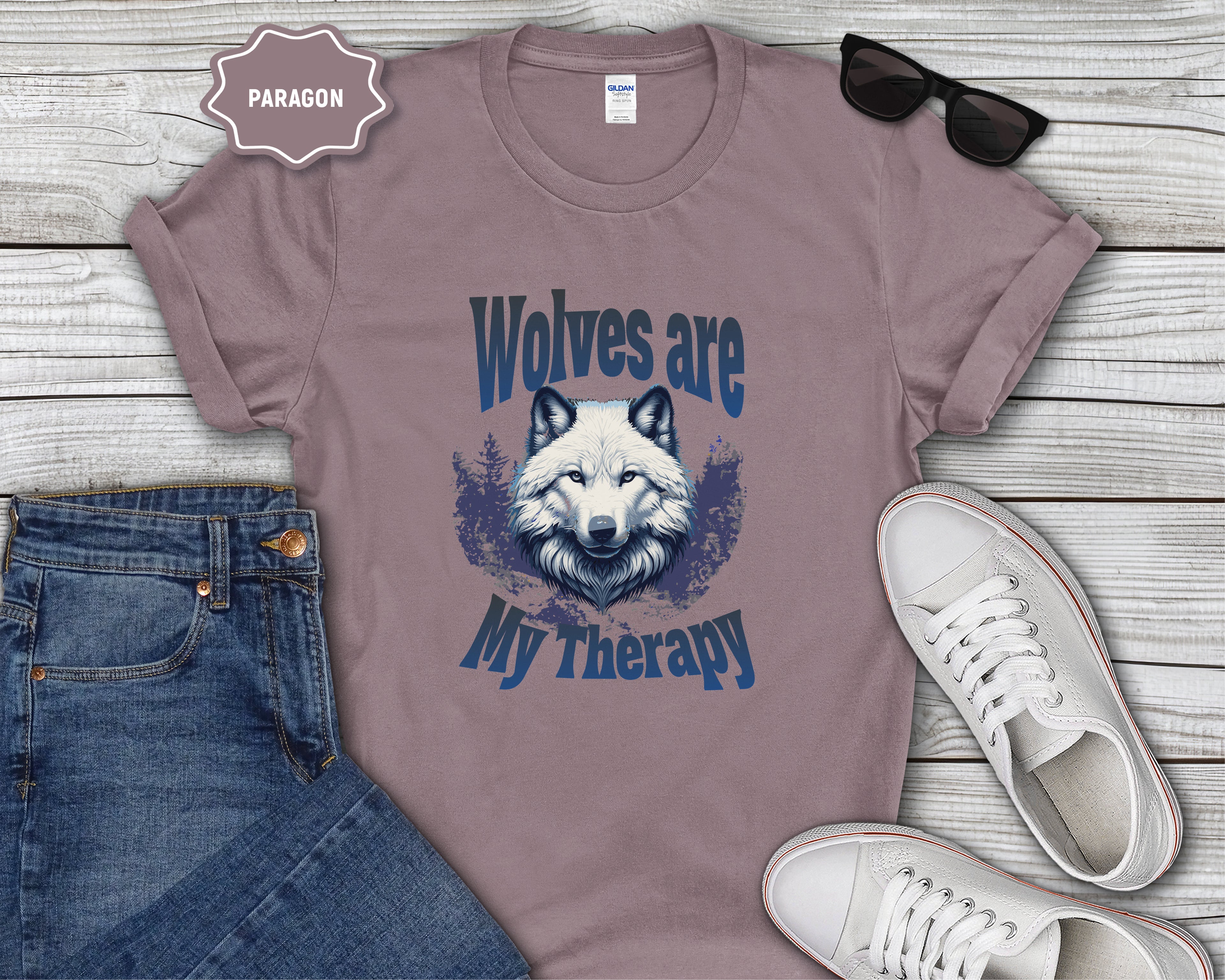 Wolves Are My Therapy T-Shirt